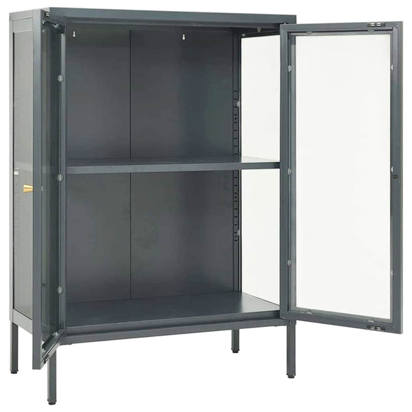 Anthrazit Sideboard 75x35x105 cm
