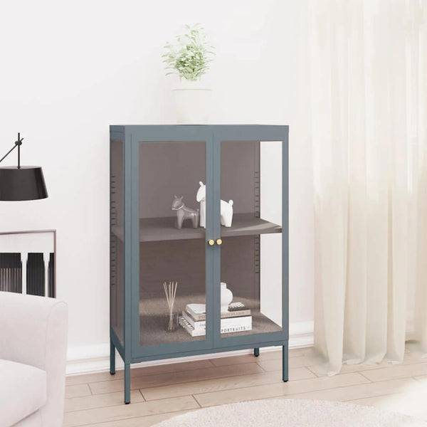Anthrazit Sideboard 75x35x105 cm