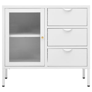 Weißes Sideboard 75 cm mit Schubladen