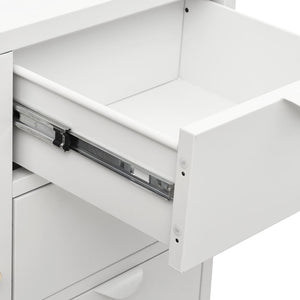 Weißes Sideboard 75 cm mit Schubladen