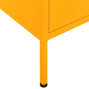 Senfgelber Stahlschrank 80cm