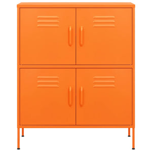 vidaXL Armoire de Rangement Orange 80x35x101,5 cm Acier