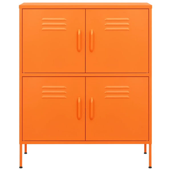 vidaXL Armoire de Rangement Orange 80x35x101,5 cm Acier