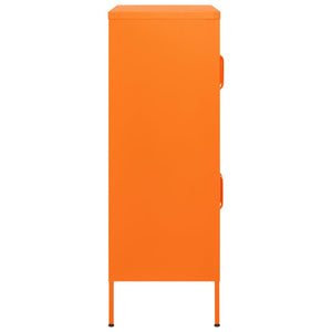 vidaXL Armoire de Rangement Orange 80x35x101,5 cm Acier