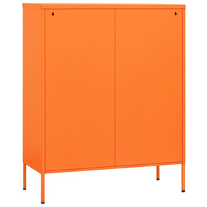vidaXL Armoire de Rangement Orange 80x35x101,5 cm Acier
