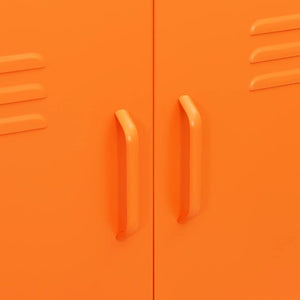 vidaXL Armoire de Rangement Orange 80x35x101,5 cm Acier