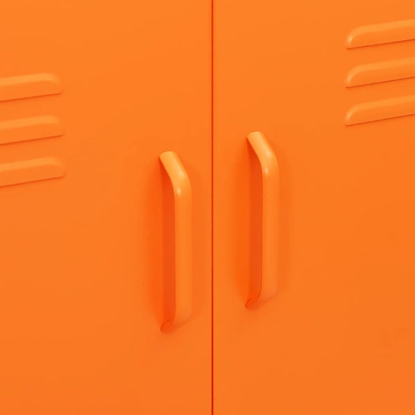 vidaXL Armoire de Rangement Orange 80x35x101,5 cm Acier