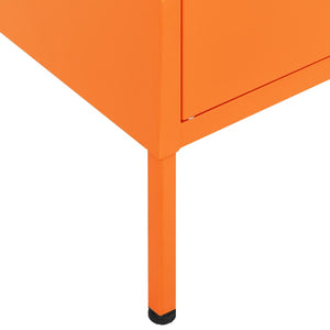 vidaXL Armoire de Rangement Orange 80x35x101,5 cm Acier
