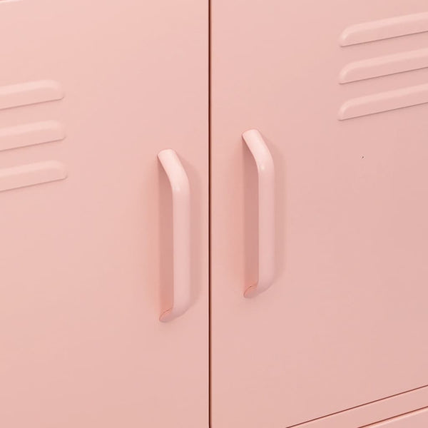 Rosa Stahlschrank, 80 cm