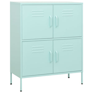 Minzgrüner Stahlschrank 80cm