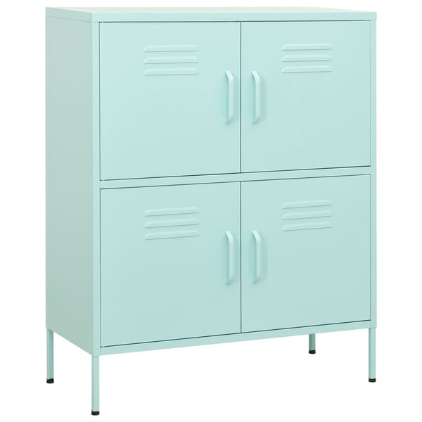 Minzgrüner Stahlschrank 80cm