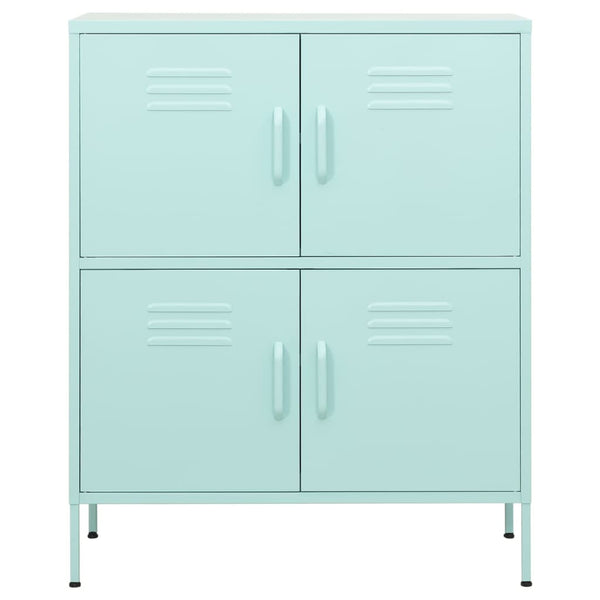 Minzgrüner Stahlschrank 80cm
