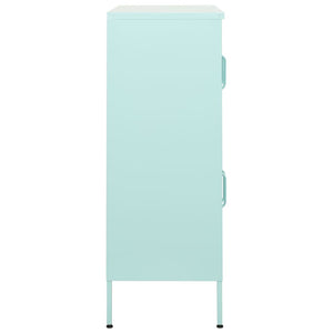 Minzgrüner Stahlschrank 80cm