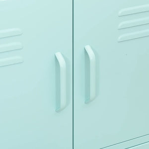 Minzgrüner Stahlschrank 80cm