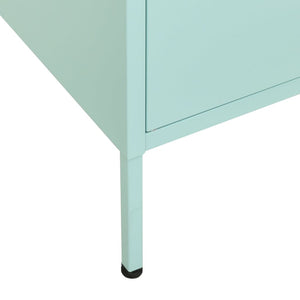 Minzgrüner Stahlschrank 80cm