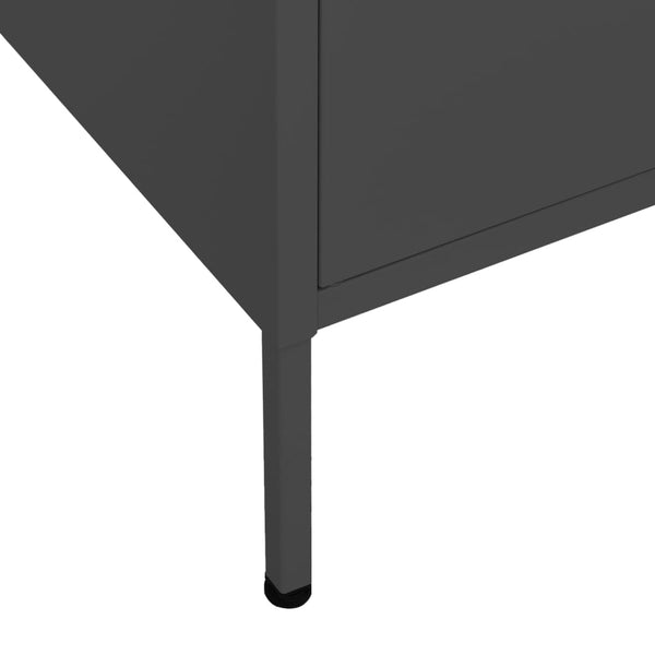 Anthrazit Lagerschrank Stahl 80x35x101,5 cm
