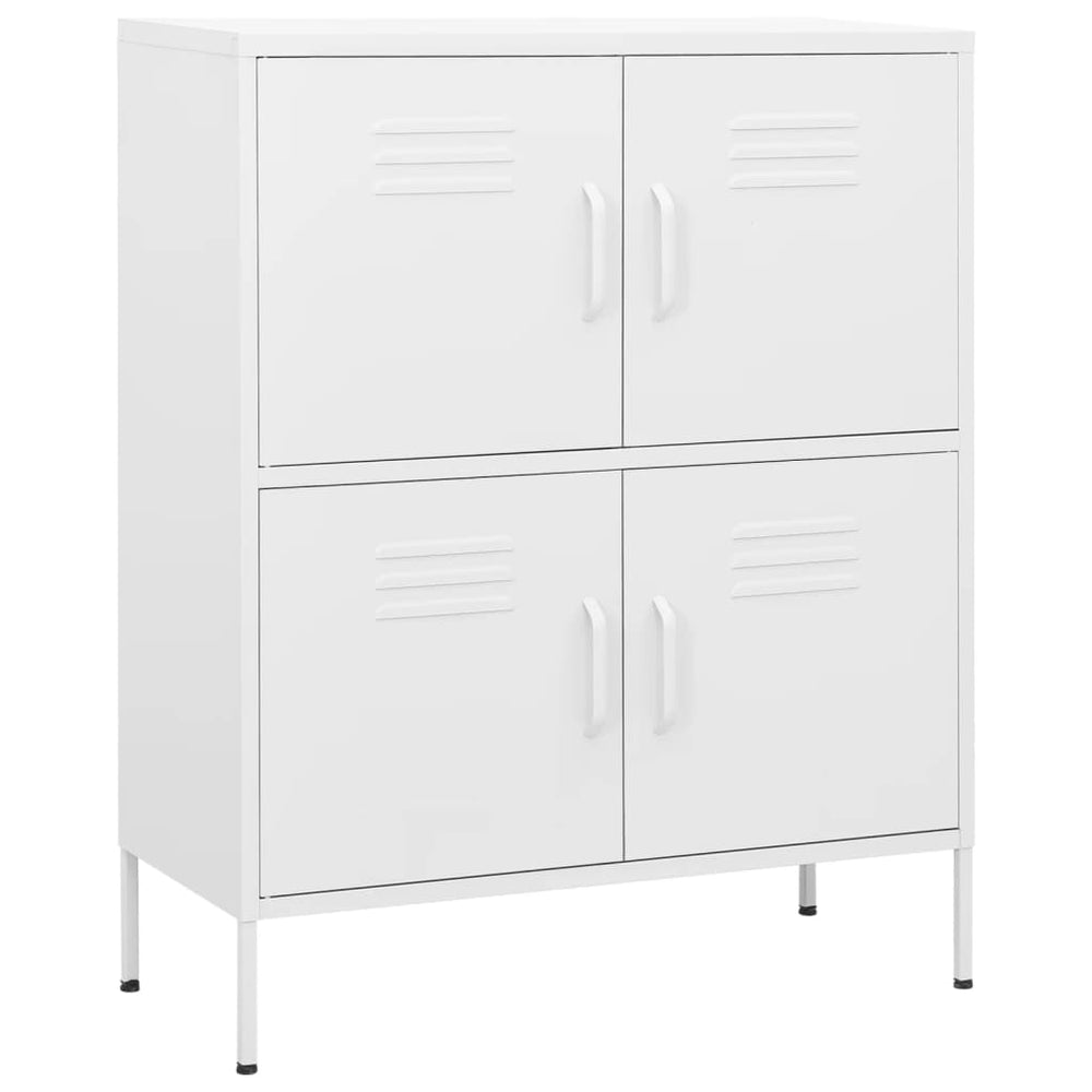 Weißer Stahlschrank 80 cm
