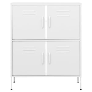 vidaXL Armoire de rangement Blanc 80x35x101,5 cm Acier