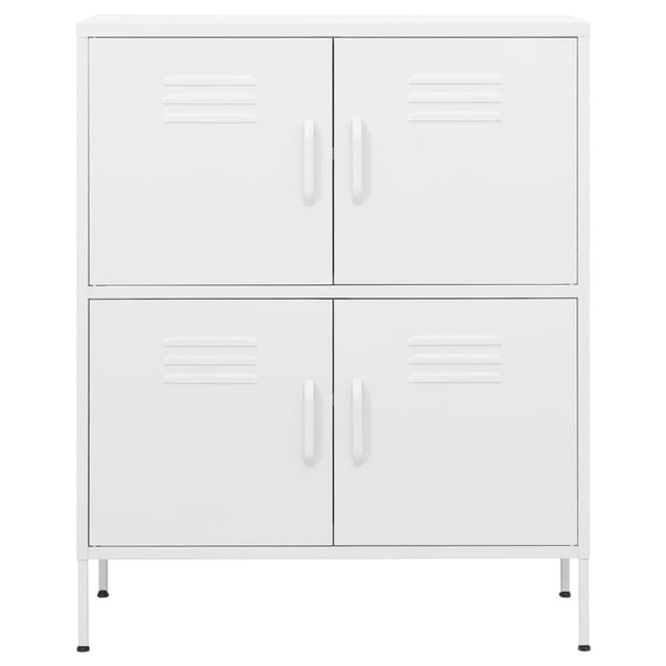vidaXL Armoire de rangement Blanc 80x35x101,5 cm Acier