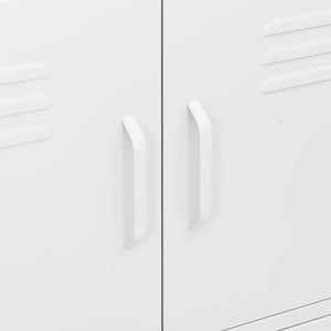 vidaXL Armoire de rangement Blanc 80x35x101,5 cm Acier