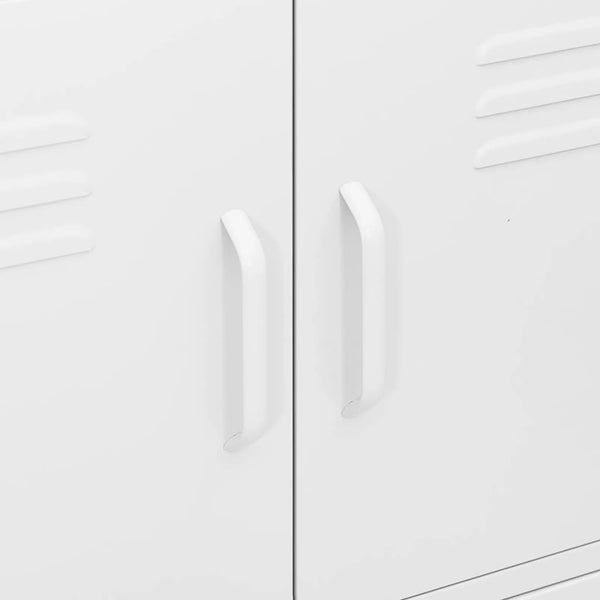 vidaXL Armoire de rangement Blanc 80x35x101,5 cm Acier