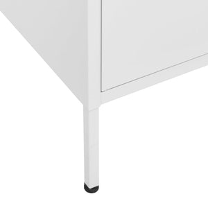 vidaXL Armoire de rangement Blanc 80x35x101,5 cm Acier