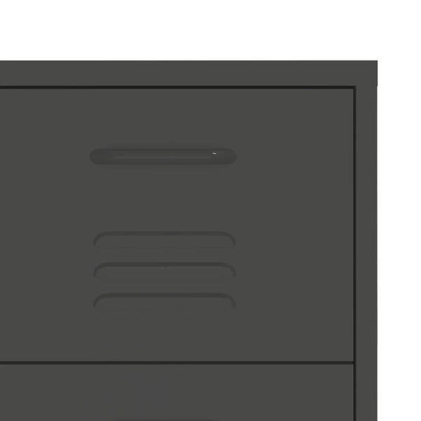vidaXL Armoire à tiroirs anthracite 80x35x101,5 cm Acier