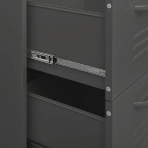 vidaXL Armoire à tiroirs anthracite 80x35x101,5 cm Acier