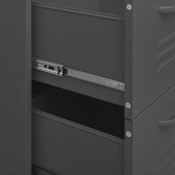 vidaXL Armoire à tiroirs anthracite 80x35x101,5 cm Acier