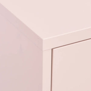 Rosa Stahlschrank, 80 cm