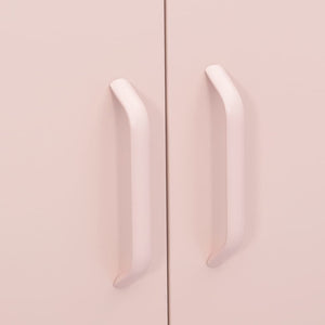 Rosa Stahlschrank, 80 cm