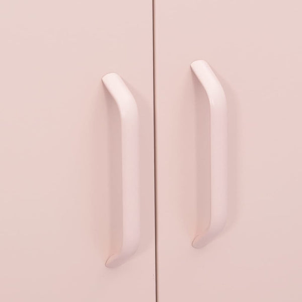 Rosa Stahlschrank, 80 cm