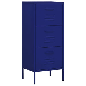 Marineblauer Stahlschrank 42,5x35x101,5 cm
