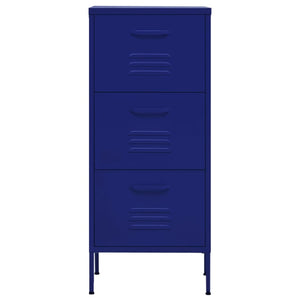 Marineblauer Stahlschrank 42,5x35x101,5 cm