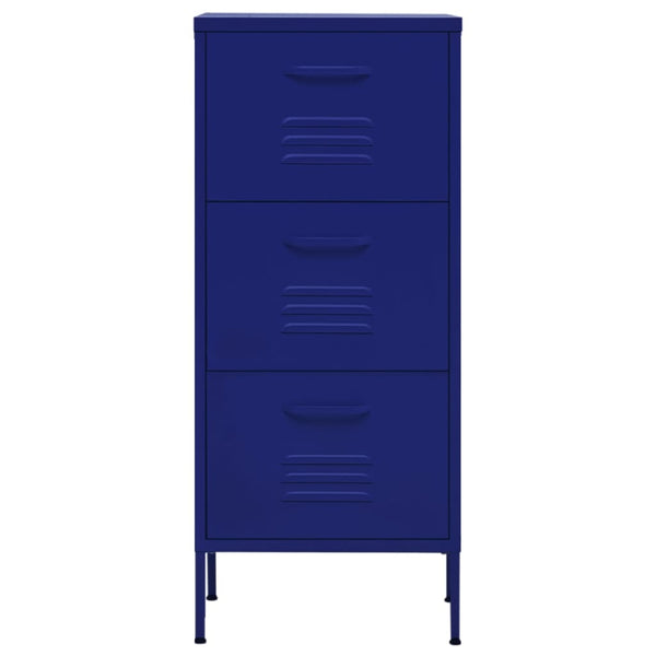 Marineblauer Stahlschrank 42,5x35x101,5 cm