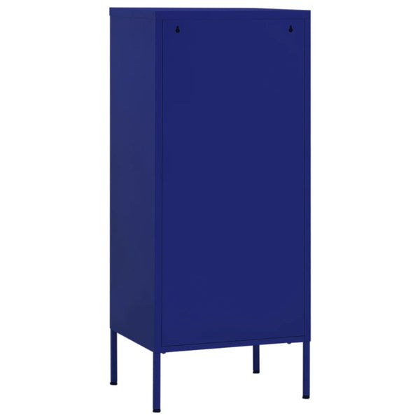 Marineblauer Stahlschrank 42,5x35x101,5 cm