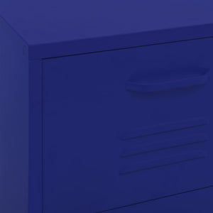 Marineblauer Stahlschrank 42,5x35x101,5 cm