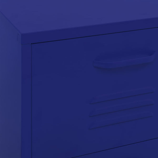 Marineblauer Stahlschrank 42,5x35x101,5 cm