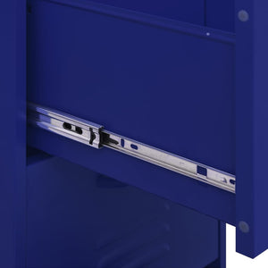 Marineblauer Stahlschrank 42,5x35x101,5 cm
