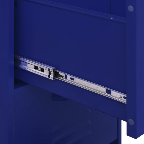 Marineblauer Stahlschrank 42,5x35x101,5 cm