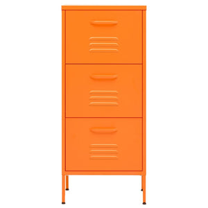 vidaXL Armoire de rangement Orange 42,5x35x101,5 cm Acier