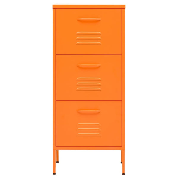 vidaXL Armoire de rangement Orange 42,5x35x101,5 cm Acier