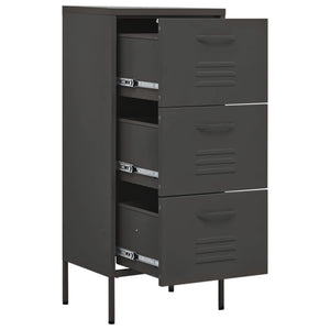 Lagerschrank Anthrazit Stahl 42,5x35x101,5 cm