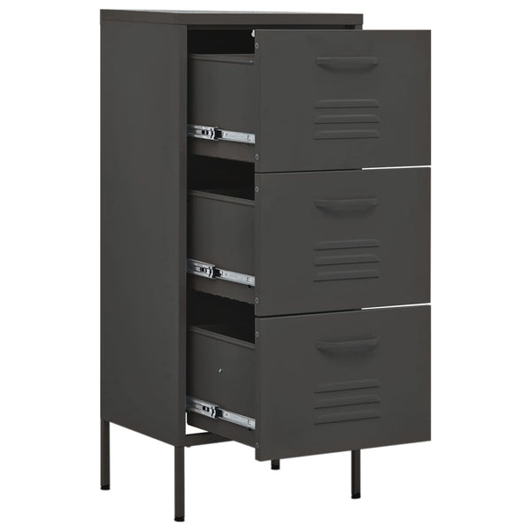 Lagerschrank Anthrazit Stahl 42,5x35x101,5 cm