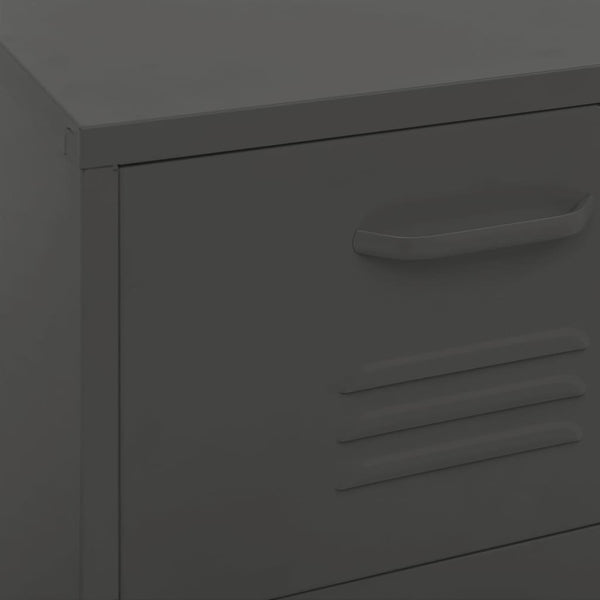 Lagerschrank Anthrazit Stahl 42,5x35x101,5 cm