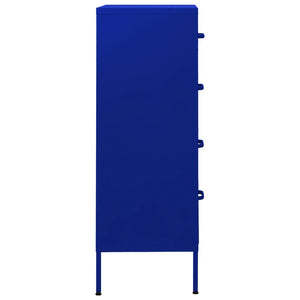 Marineblaue Stahlkommode 80 cm