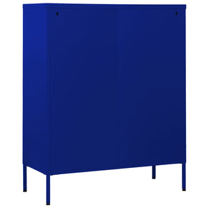 Marineblaue Stahlkommode 80 cm
