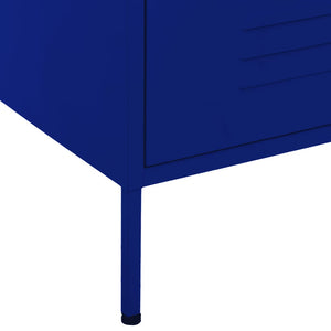 Marineblaue Stahlkommode 80 cm