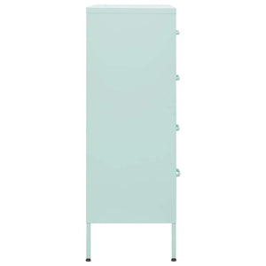 vidaXL Commode vert menthe 80x35x101,5 cm Acier