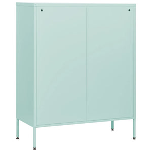 vidaXL Commode vert menthe 80x35x101,5 cm Acier